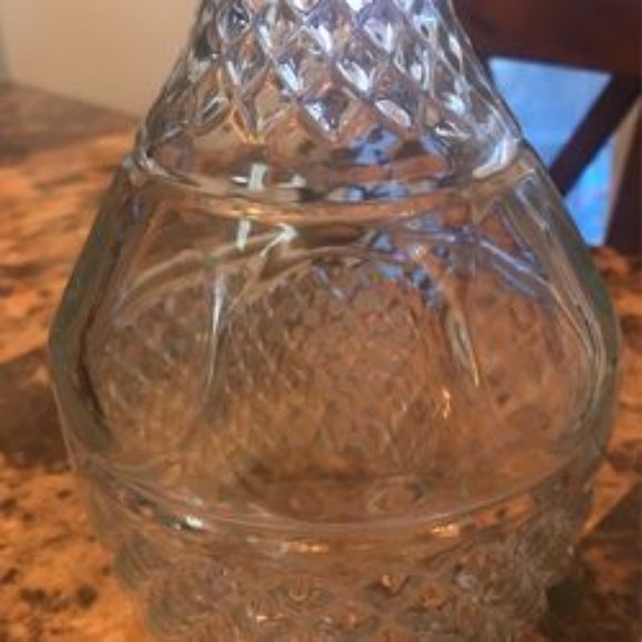 Dining Vtg Liquor Decanter Bottle Crown Royal Glass Stopper Wine Whiskey Etched Glass Poshmark